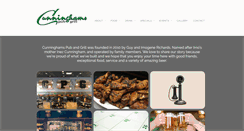 Desktop Screenshot of cunninghamspubandgrill.com